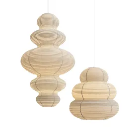 Wabi sabi paper ceiling lights